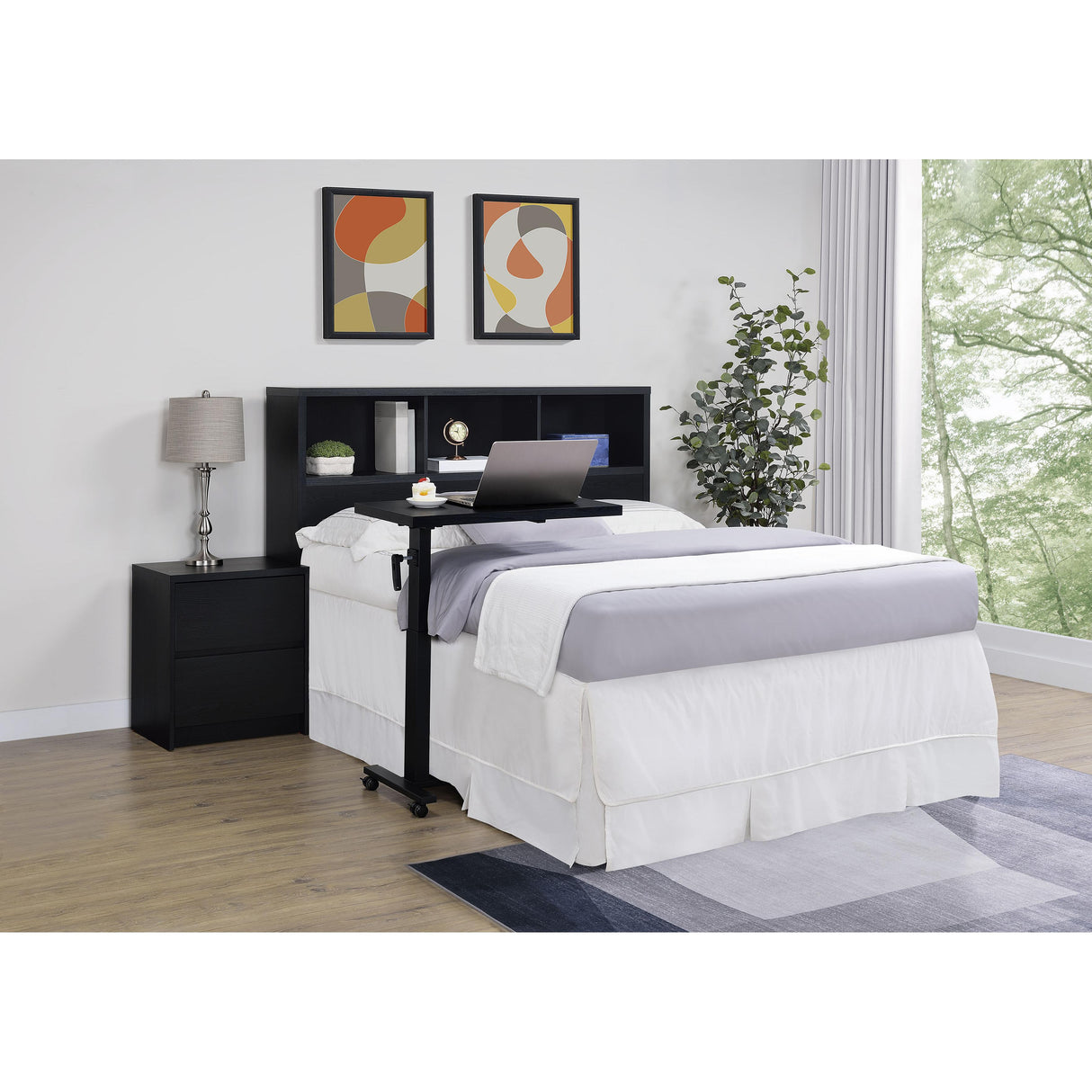  Coaster Furniture Westpark 315851Q 49-inch Queen Bookcase Headboard - Black IMAGE 7