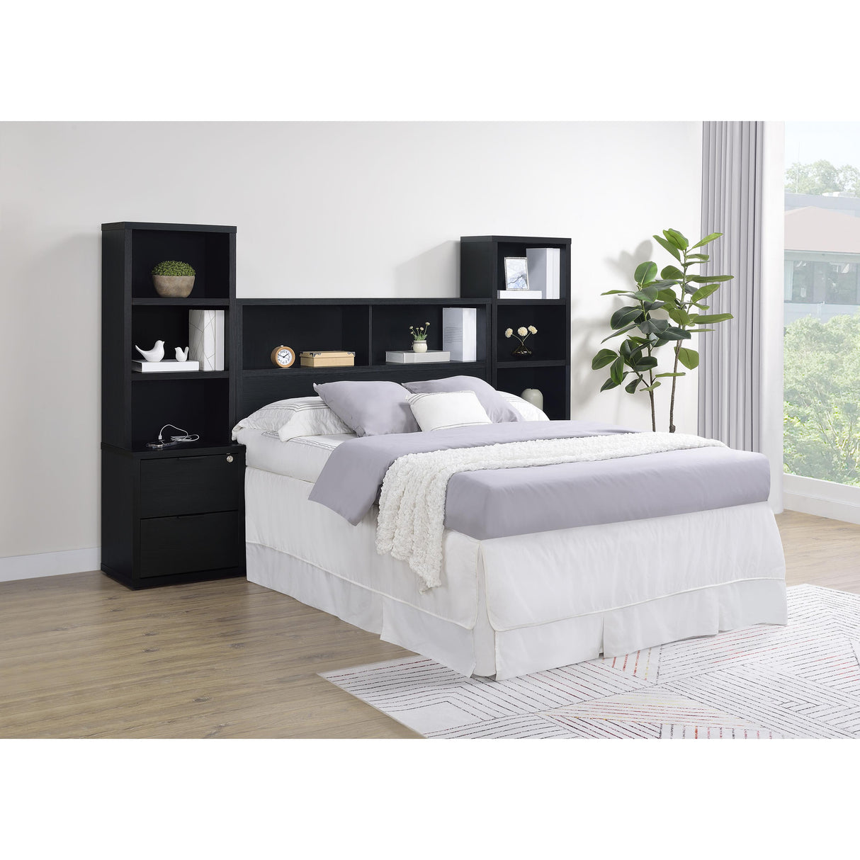  Coaster Furniture Westpark 315851F 49-inch Full Bookcase Headboard - Black IMAGE 9