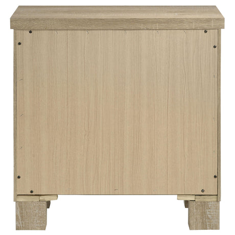  Coaster Furniture Oakglen 225102 2-drawer Nightstand Bedside Table - Weathered Oak IMAGE 7