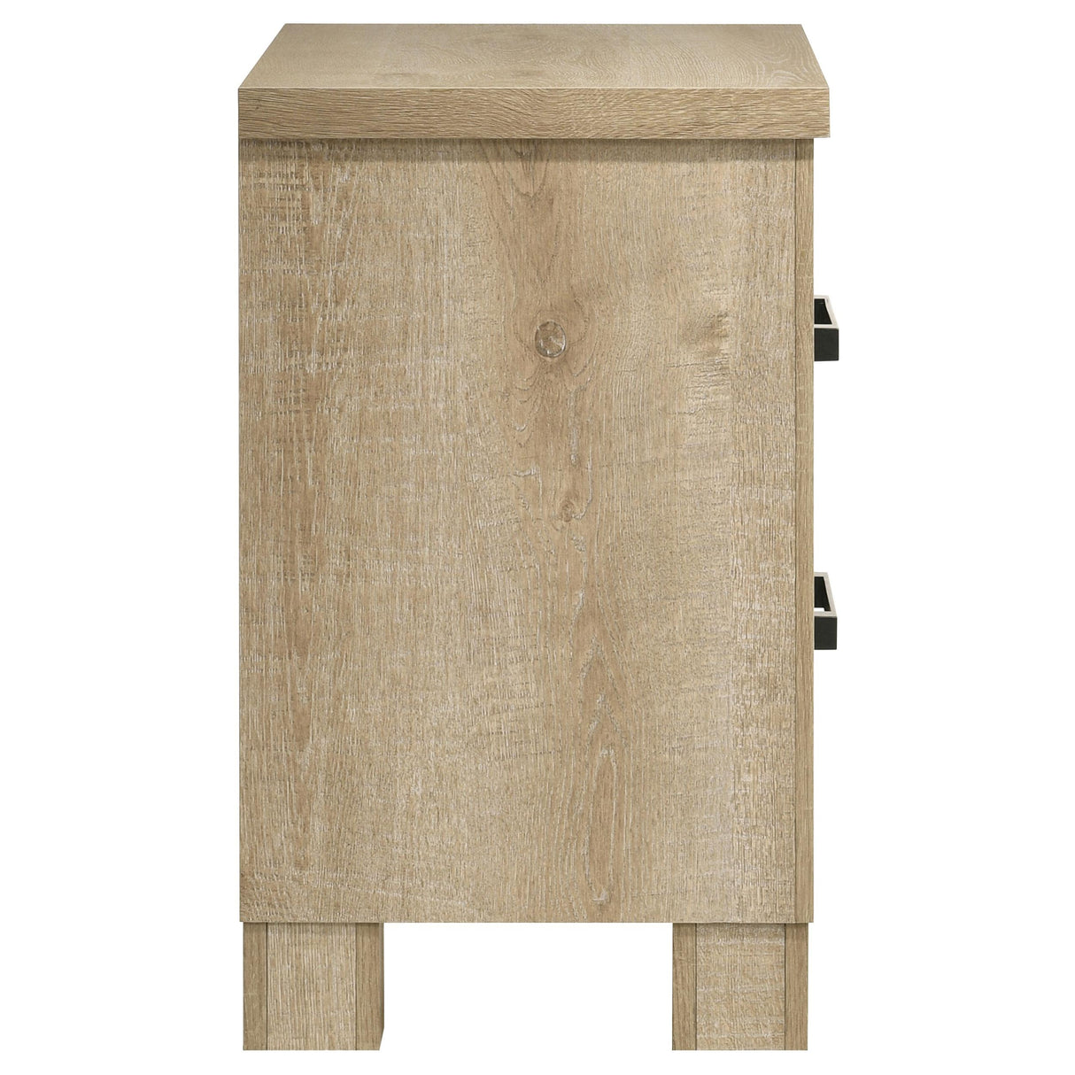  Coaster Furniture Oakglen 225102 2-drawer Nightstand Bedside Table - Weathered Oak IMAGE 9