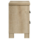  Coaster Furniture Oakglen 225102 2-drawer Nightstand Bedside Table - Weathered Oak IMAGE 9