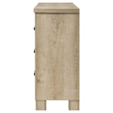  Coaster Furniture Oakglen 225103 6-drawer Dresser - Weathered Oak IMAGE 5