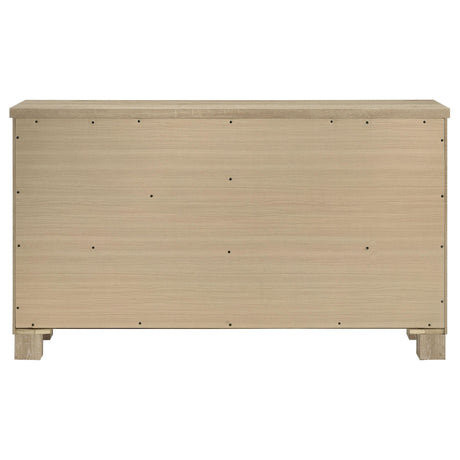  Coaster Furniture Oakglen 225103 6-drawer Dresser - Weathered Oak IMAGE 7