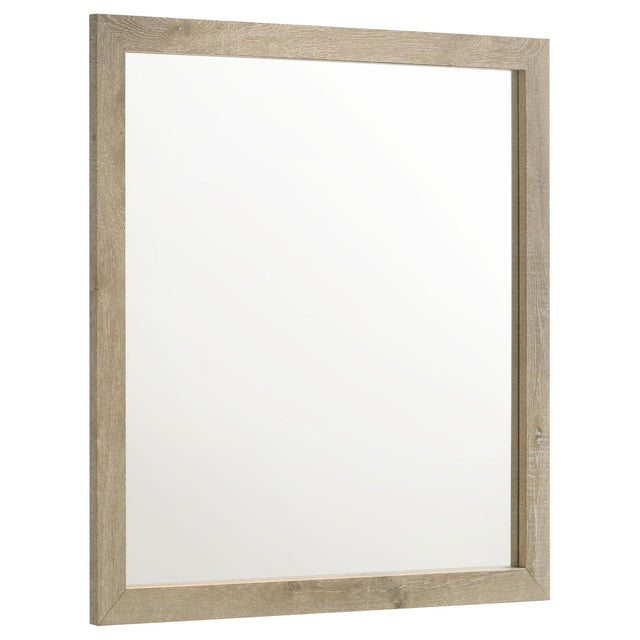  Coaster Furniture Oakglen 225104 Dresser Mirror - Weathered Oak IMAGE 1