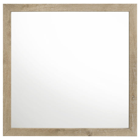  Coaster Furniture Oakglen 225104 Dresser Mirror - Weathered Oak IMAGE 3