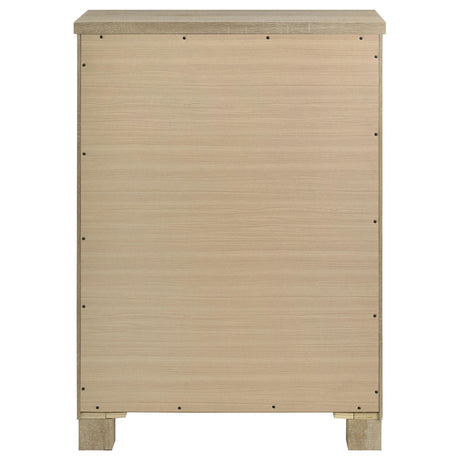  Coaster Furniture Oakglen 225105 5-drawer Chest - Weathered Oak IMAGE 7
