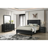  Crown Mark Charlie B9235-2 Nightstand - Charcoal IMAGE 4