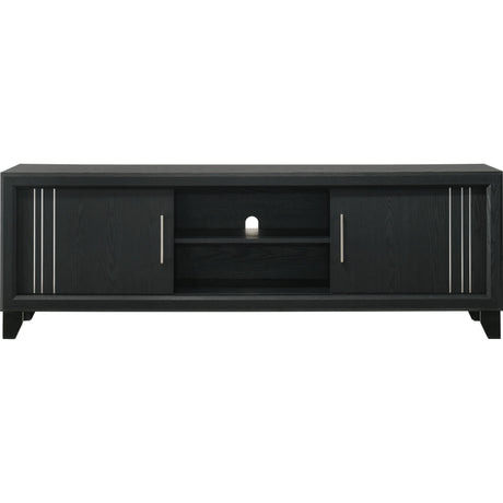  Crown Mark Charlie B9235-9 TV Stand - Charcoal IMAGE 2