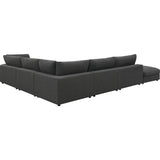  Coaster Furniture Serene 551324-SET 6 pc Upholstered Modular Sectional - Charcoal IMAGE 4