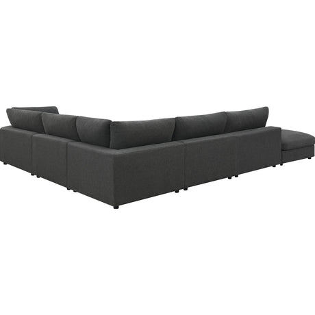  Coaster Furniture Serene 551324-SET 6 pc Upholstered Modular Sectional - Charcoal IMAGE 4