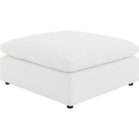  Coaster Furniture Raleigh 551753 Boucle Upholstered Ottoman - Ivory IMAGE 1