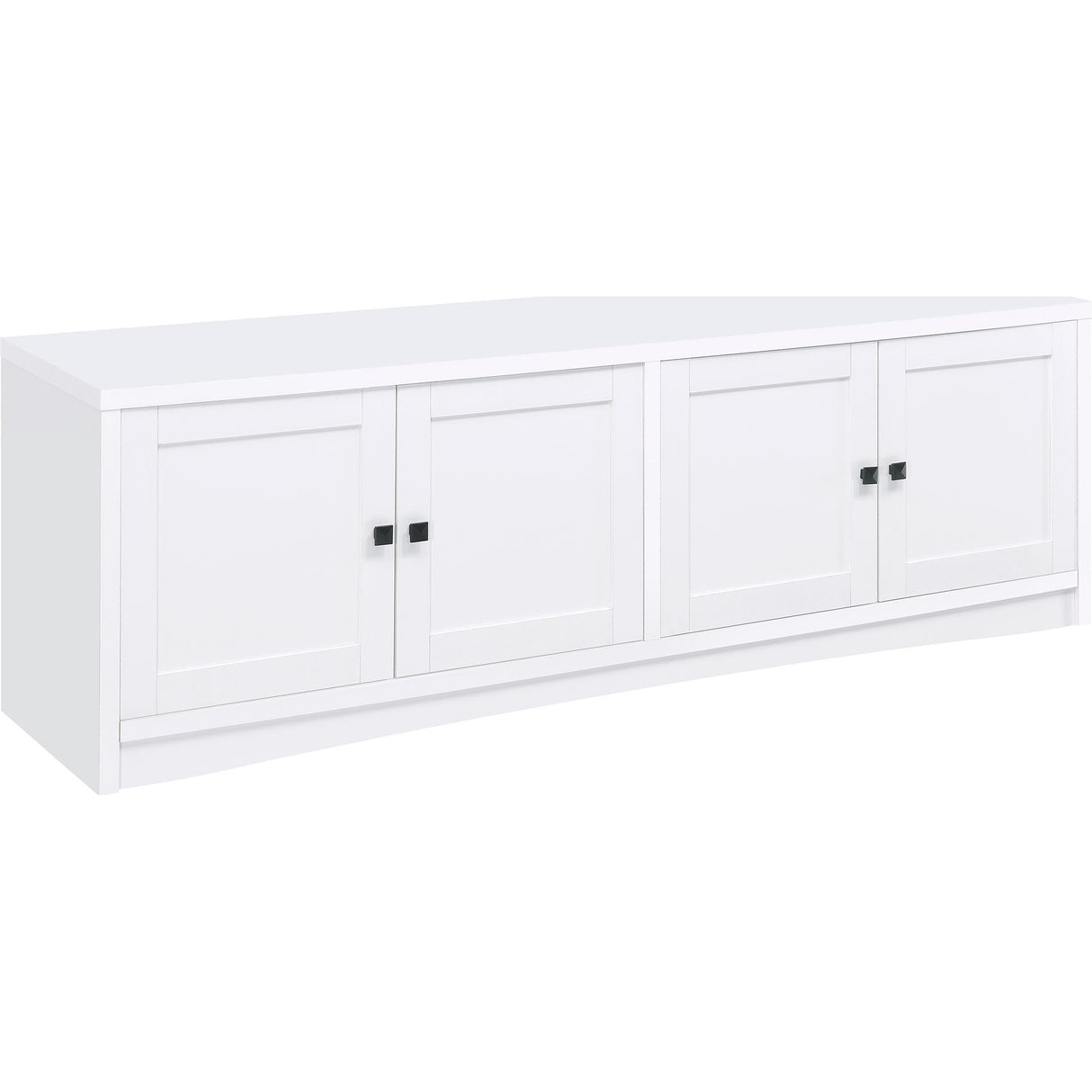  Coaster Furniture Laughlin 724113-SET 3-piece Entertainment Center TV Stand - White IMAGE 4
