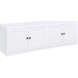  Coaster Furniture Laughlin 724113-SET 3-piece Entertainment Center TV Stand - White IMAGE 4