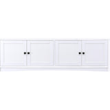  Coaster Furniture Laughlin 724113-SET 3-piece Entertainment Center TV Stand - White IMAGE 6
