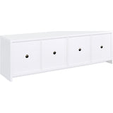  Coaster Furniture Laughlin 724113-SET 3-piece Entertainment Center TV Stand - White IMAGE 8