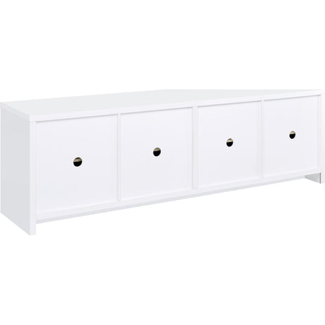  Coaster Furniture Laughlin 724113-SET 3-piece Entertainment Center TV Stand - White IMAGE 8
