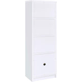  Coaster Furniture Laughlin 724114 3-shelf Engineered Wood Media Tower - White IMAGE 7