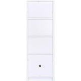  Coaster Furniture Laughlin 724114 3-shelf Engineered Wood Media Tower - White IMAGE 8