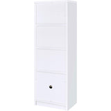  Coaster Furniture Laughlin 724114 3-shelf Engineered Wood Media Tower - White IMAGE 9