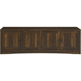  Coaster Furniture Laughlin 724123-SET 3-piece Entertainment Center TV Stand - Dark Pine IMAGE 5