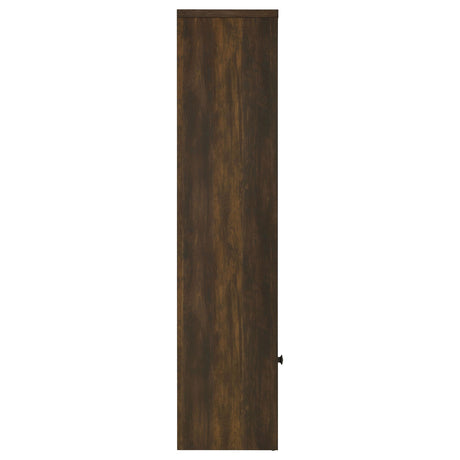  Coaster Furniture Laughlin 724124 3-shelf Engineered Wood Media Tower - Dark Pine IMAGE 10
