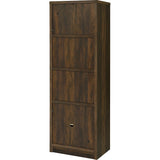  Coaster Furniture Laughlin 724124 3-shelf Engineered Wood Media Tower - Dark Pine IMAGE 9