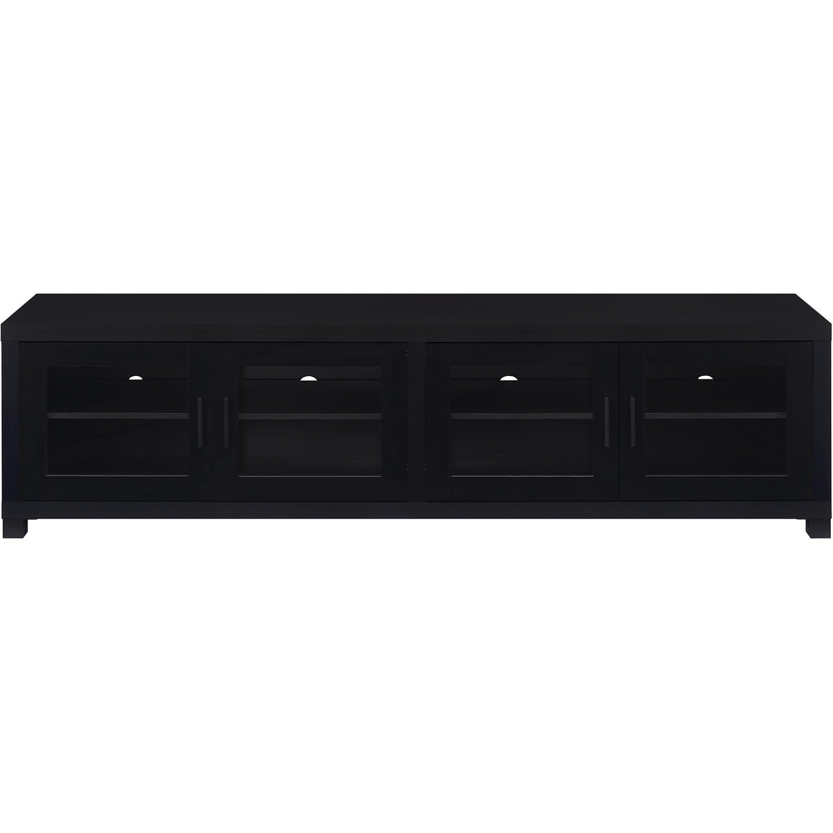  Coaster Furniture Jupiter 736303-SET 3-piece Entertainment Center 79-inch TV Stand - Black IMAGE 5