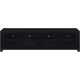  Coaster Furniture Jupiter 736303-SET 3-piece Entertainment Center 79-inch TV Stand - Black IMAGE 5