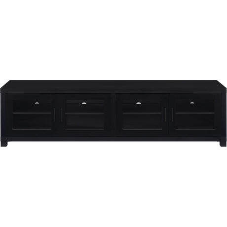  Coaster Furniture Jupiter 736303-SET 3-piece Entertainment Center 79-inch TV Stand - Black IMAGE 5