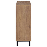  Coaster Furniture Teller 950421 2-door Shoe Storage Cabinet - Natural Oak IMAGE 9