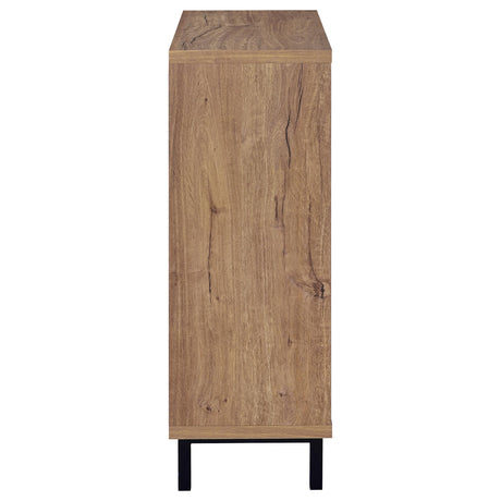  Coaster Furniture Teller 950421 2-door Shoe Storage Cabinet - Natural Oak IMAGE 9