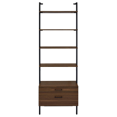 Coaster Furniture Owens 980074-S3 3-piece 96-inch Wall Mounted Bookshelf Set - Walnut IMAGE 5