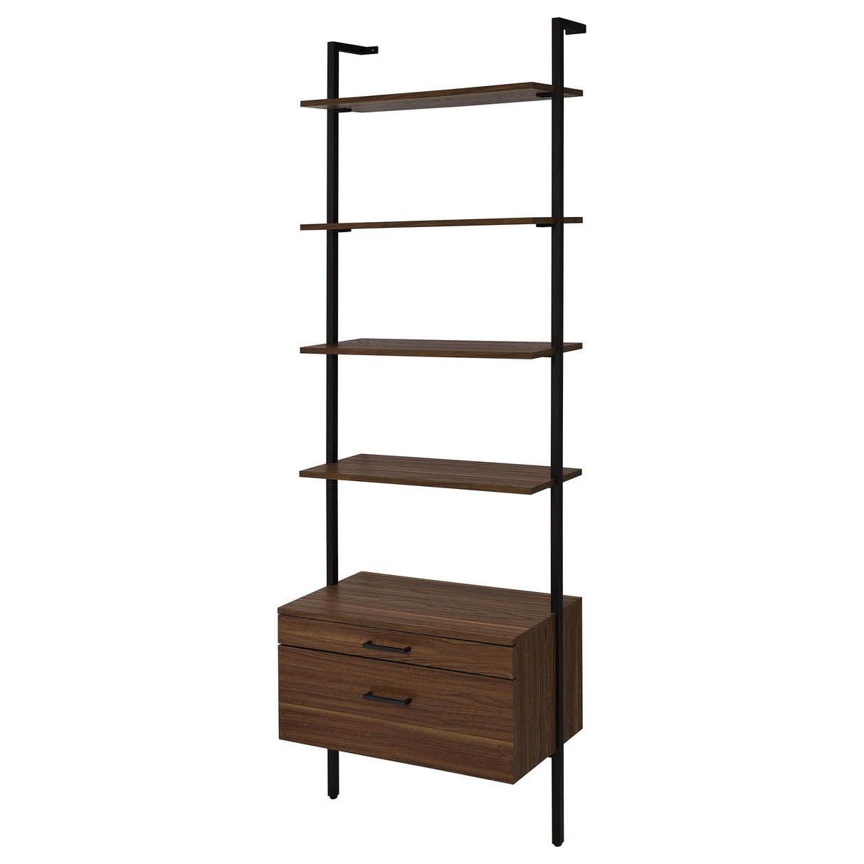  Coaster Furniture Owens 980074-S3 3-piece 96-inch Wall Mounted Bookshelf Set - Walnut IMAGE 6