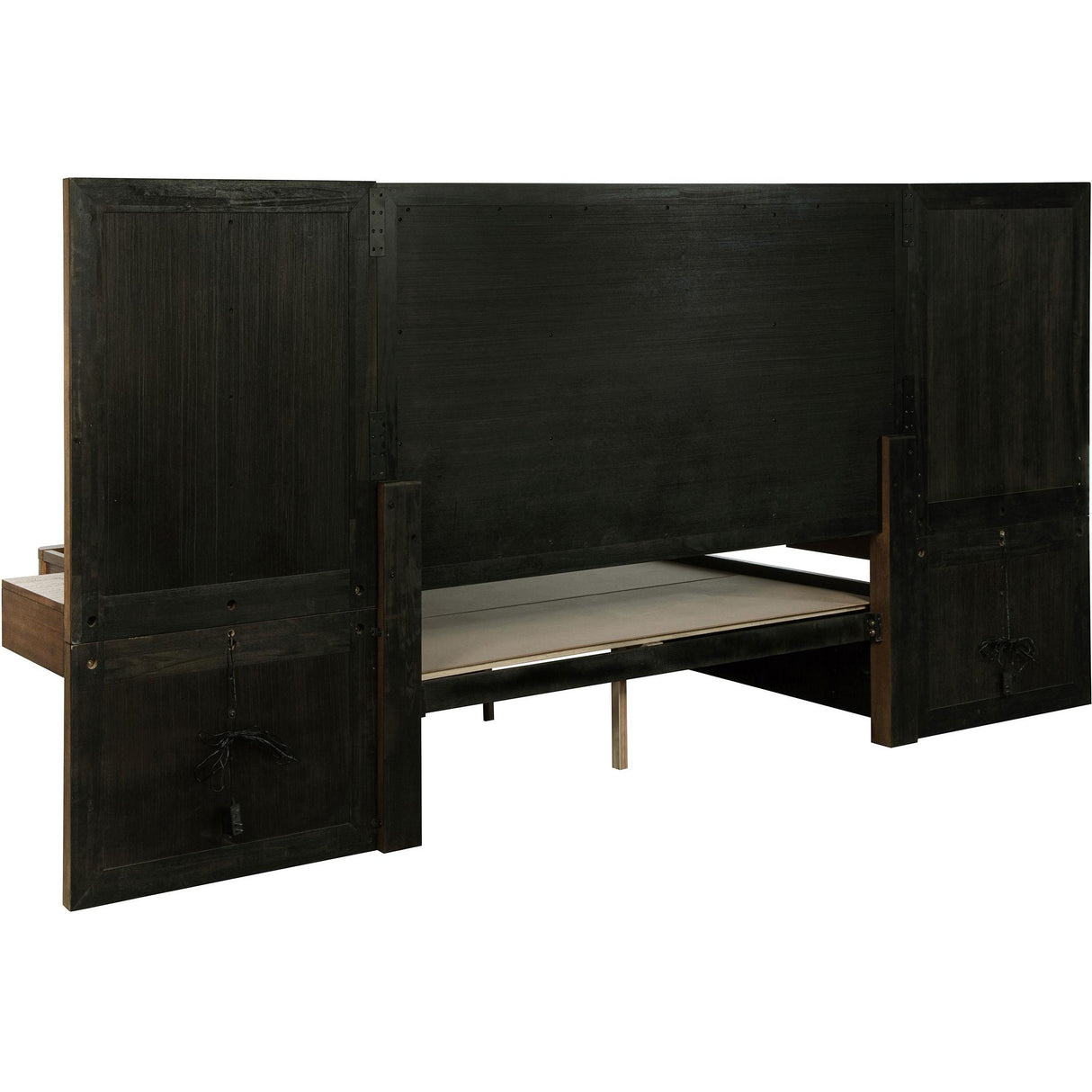  Coaster Furniture Terrace 224900KE-S3P King Wall Panel Storage Bed - Ash Brown IMAGE 4