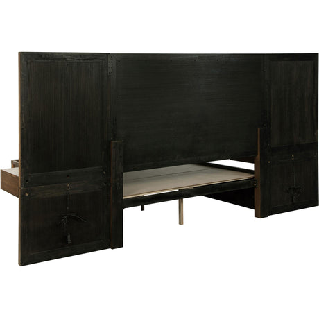  Coaster Furniture Terrace 224900Q-S3P Queen Wall Panel Storage Bed - Ash Brown IMAGE 4