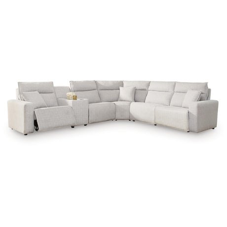  Signature Design by Ashley ModMax II 65907S10 6 pc Power Reclining Sectional with Console IMAGE 1