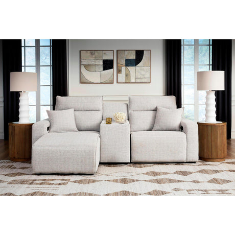  Signature Design by Ashley ModMax II 65907S17 3 pc Power Reclining Sectional with Chaise and Console IMAGE 1