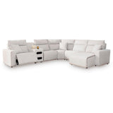  Signature Design by Ashley ModMax II 65907S28 6 pc Reclining Sectional with Chaise and Audio Console IMAGE 1