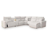  Signature Design by Ashley ModMax II 65907S6 6 pc Power Reclining Sectional with Chaise and Console IMAGE 1