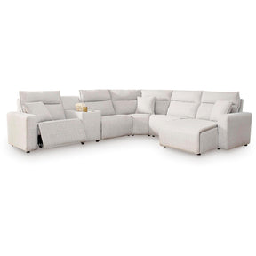  Signature Design by Ashley ModMax II 65907S6 6 pc Power Reclining Sectional with Chaise and Console IMAGE 1
