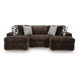  Signature Design by Ashley Midnight-Madness 98104S17 3 pc Double Chaise Sectional IMAGE 1
