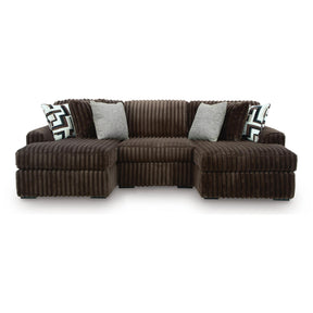  Signature Design by Ashley Midnight-Madness 98104S17 3 pc Double Chaise Sectional IMAGE 1