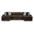  Signature Design by Ashley Midnight-Madness 98104S18 4 pc Double Chaise Sectional IMAGE 1