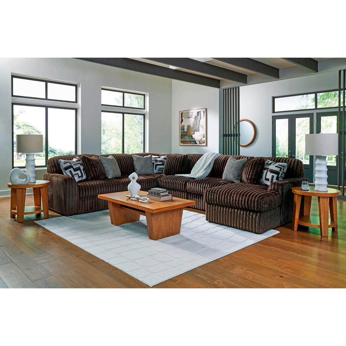  Signature Design by Ashley Midnight-Madness 98104S24 6 pc Sectional with Chaise IMAGE 3