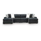  Signature Design by Ashley Midnight-Madness 98105S19 4 pc Double Chaise Sectional IMAGE 1