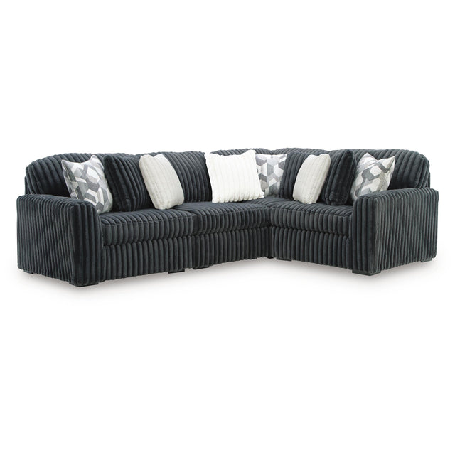  Signature Design by Ashley Midnight-Madness 98105S26 4 pc Sectional IMAGE 1