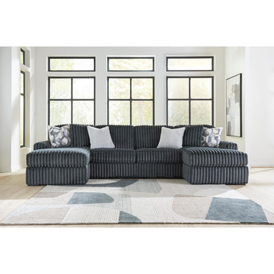  Signature Design by Ashley Midnight-Madness 98105S7 3 pc Double Chaise Sectional IMAGE 1