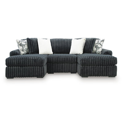  Signature Design by Ashley Midnight-Madness 98105S8 3 pc Double Chaise Sectional IMAGE 1