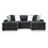  Signature Design by Ashley Midnight-Madness 98105S8 3 pc Double Chaise Sectional IMAGE 1