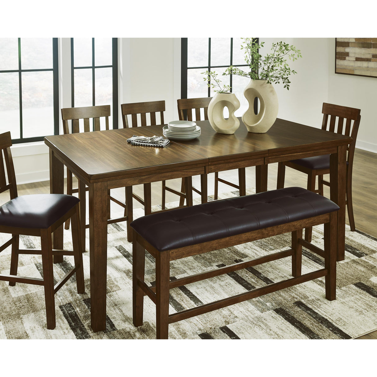  Signature Design by Ashley Ralene D594-09 Double Counter Upholstered Bench IMAGE 4